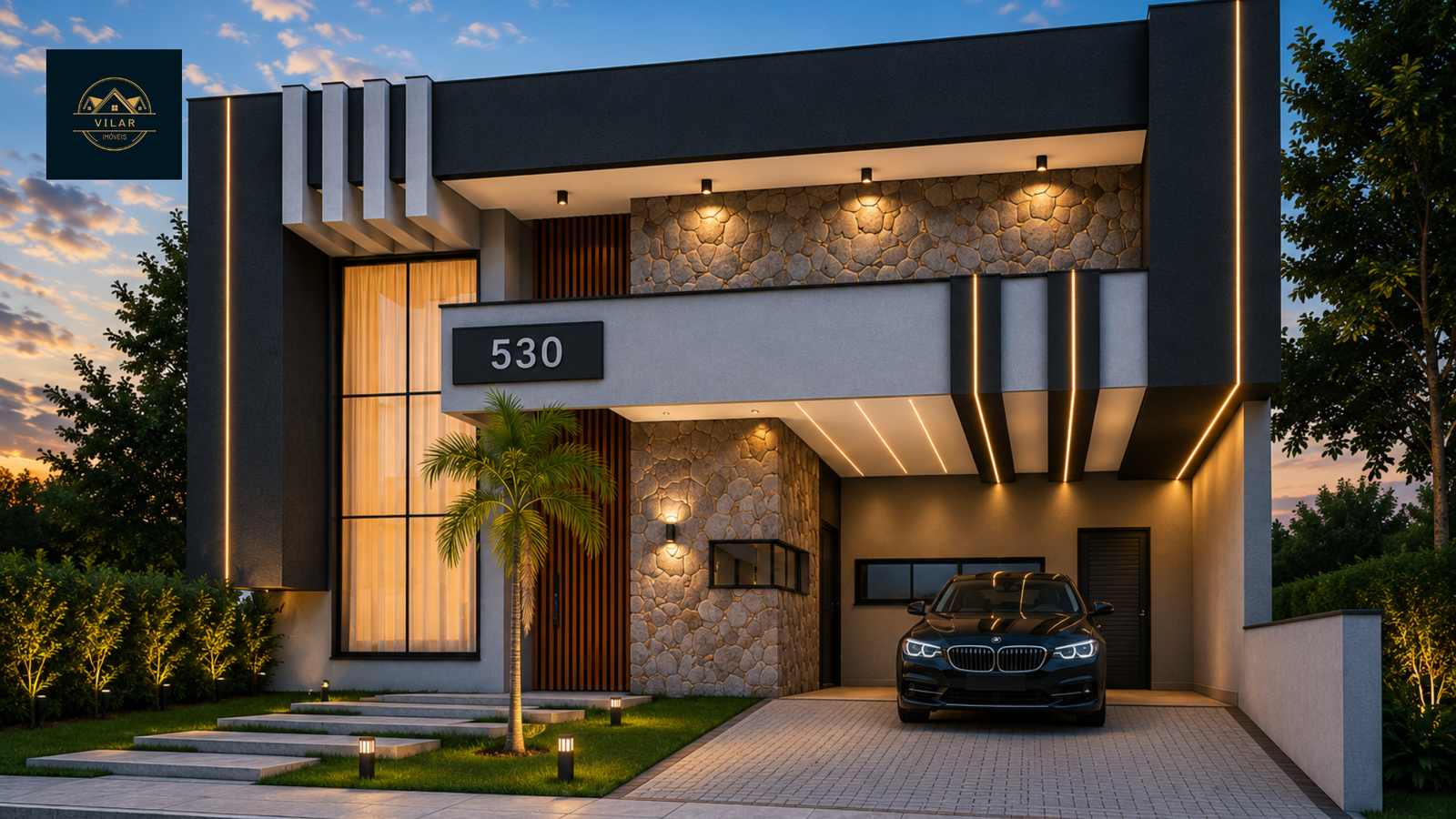 Casa Térrea no Condomínio London Park em Indaiatuba com 3 Suítes, Energia Solar e Automação Residencial